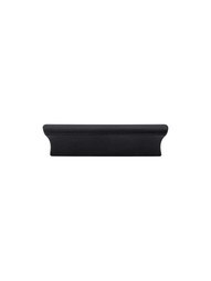 Glacier Cabinet Pull - 3 inch Center-to-Center in Flat Black.